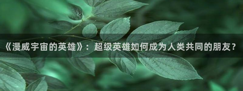 工口汗汗漫画：《漫威宇宙的英雄》：超级英雄如何成为人类共同的朋友？